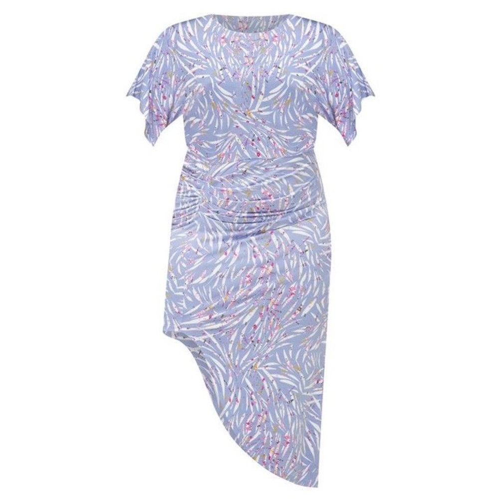 ELOQUII Elements Dolman Sleeve Ruched Zebra Print Dress 26/28 - worn once